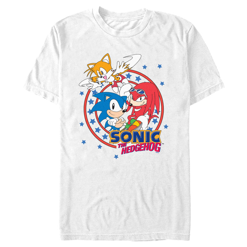 Men's Sonic the Hedgehog Trio Logo T-Shirt