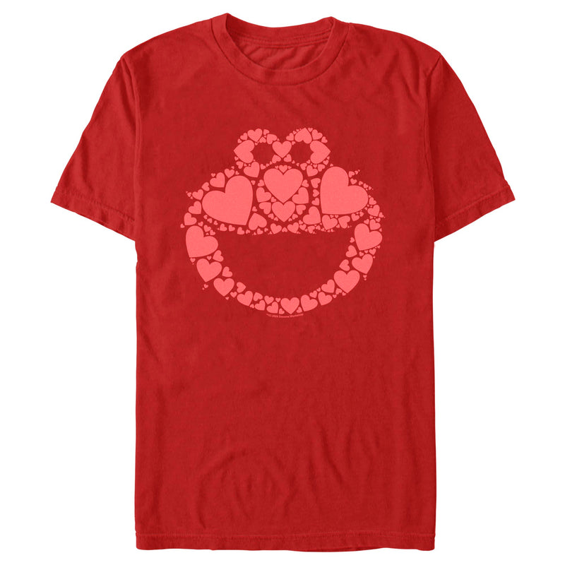 Men's Sesame Street Elmo Heart Fill T-Shirt