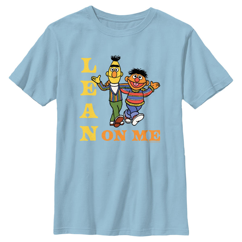 Boy's Sesame Street Bert and Ernie Lean On Me T-Shirt