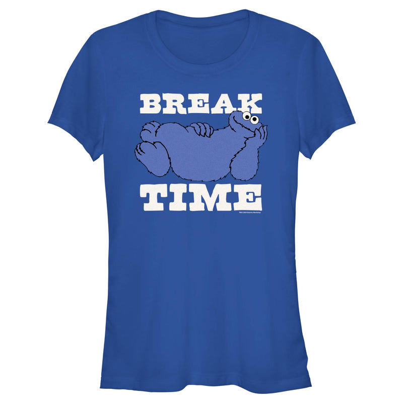 Junior's Sesame Street Cookie Monster Break Time T-Shirt