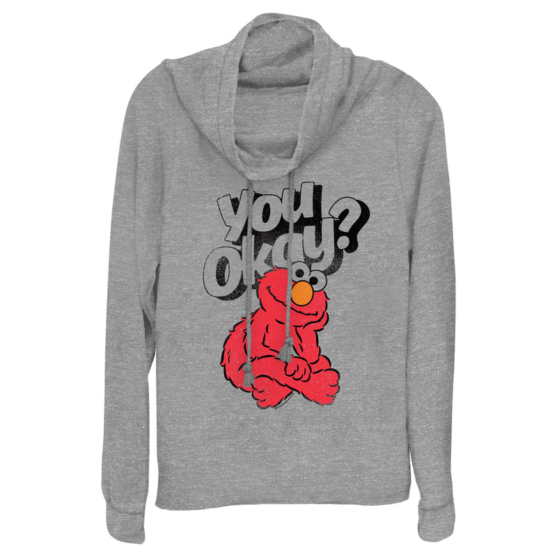 Junior's Sesame Street You Okay? Cowl Neck Sweatshirt