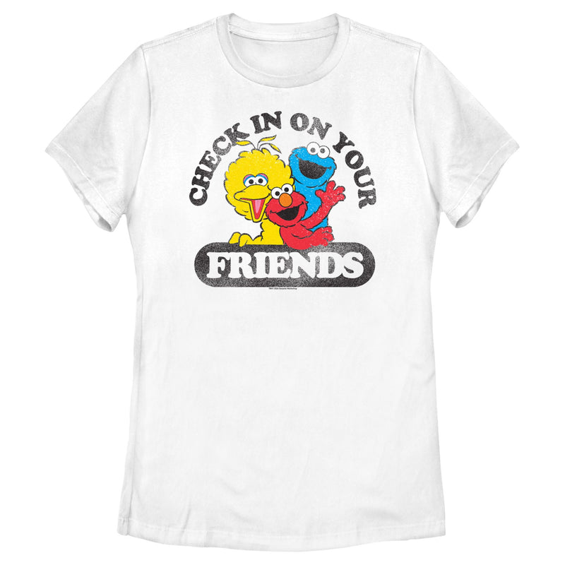 Women's Sesame Street Checking In on Friends T-Shirt