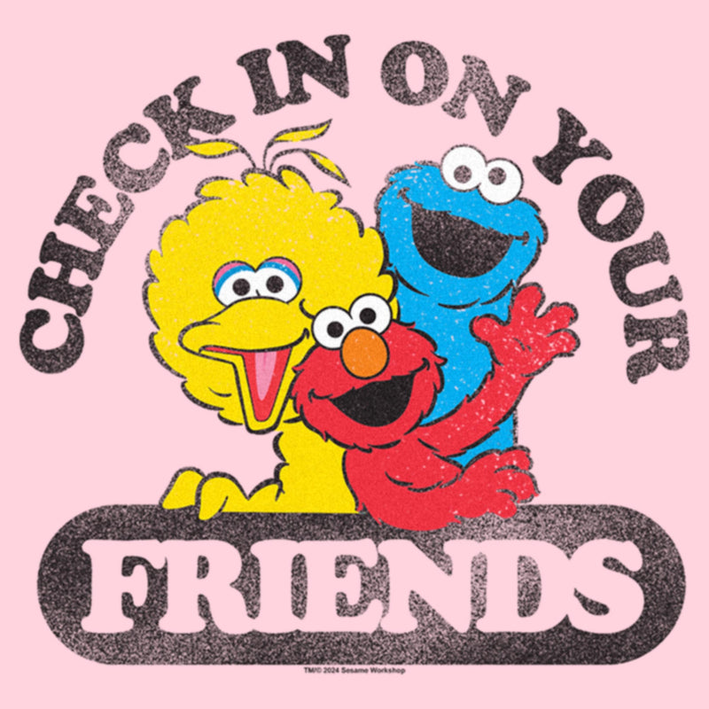 Junior's Sesame Street Checking In on Friends T-Shirt