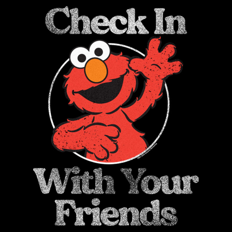 Women's Sesame Street Elmo Check In With Your Friends T-Shirt