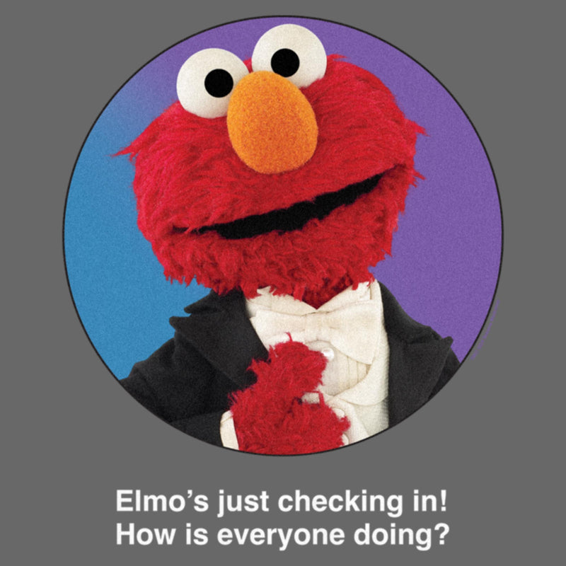 Junior's Sesame Street Elmo Tuxedo Checking In T-Shirt