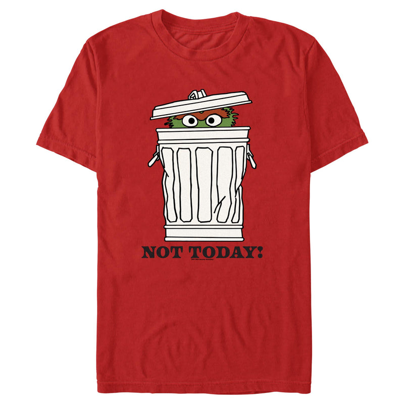 Men's Sesame Street Oscar the Grouch Not Today T-Shirt