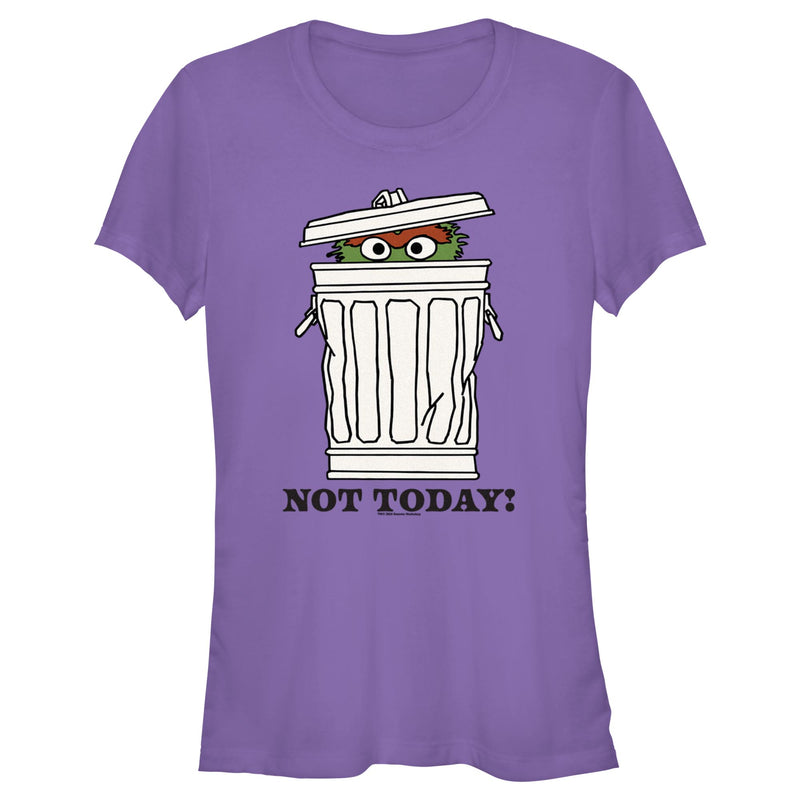 Junior's Sesame Street Oscar the Grouch Not Today T-Shirt