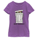 Girl's Sesame Street Oscar the Grouch Not Today T-Shirt