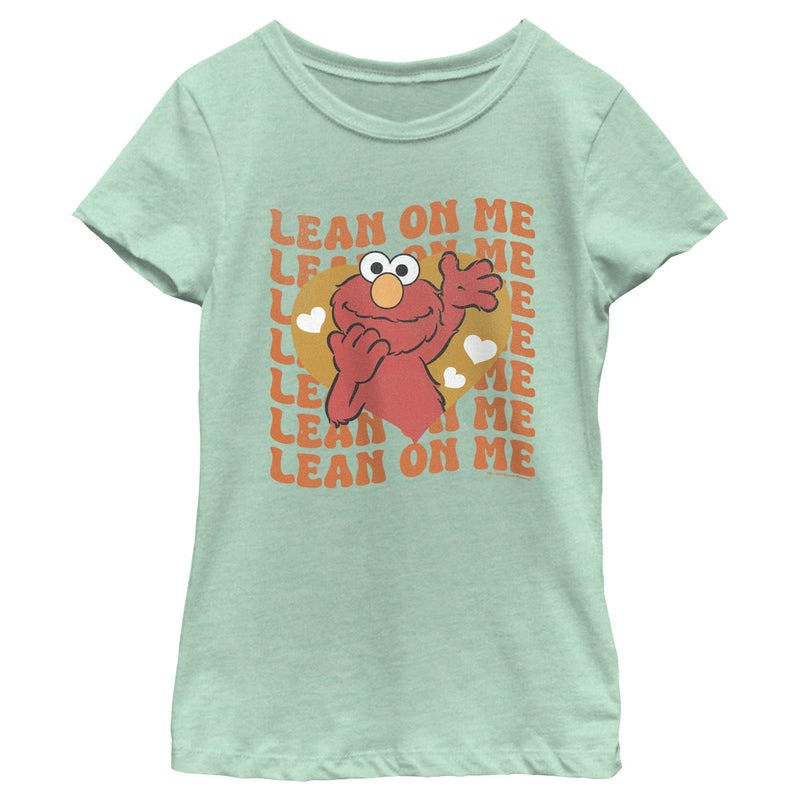 Girl's Sesame Street Elmo Lean On Me T-Shirt