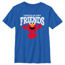 Boy's Sesame Street Check In On Your Friends Cute Elmo T-Shirt