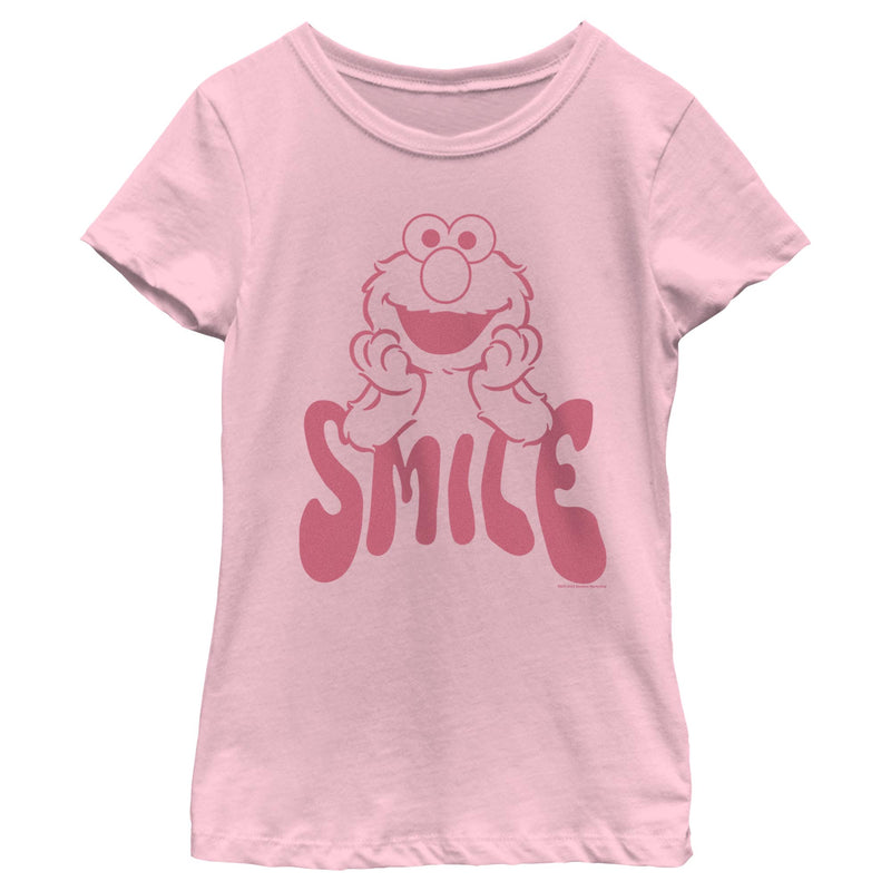 Girl's Sesame Street Elmo Smile T-Shirt