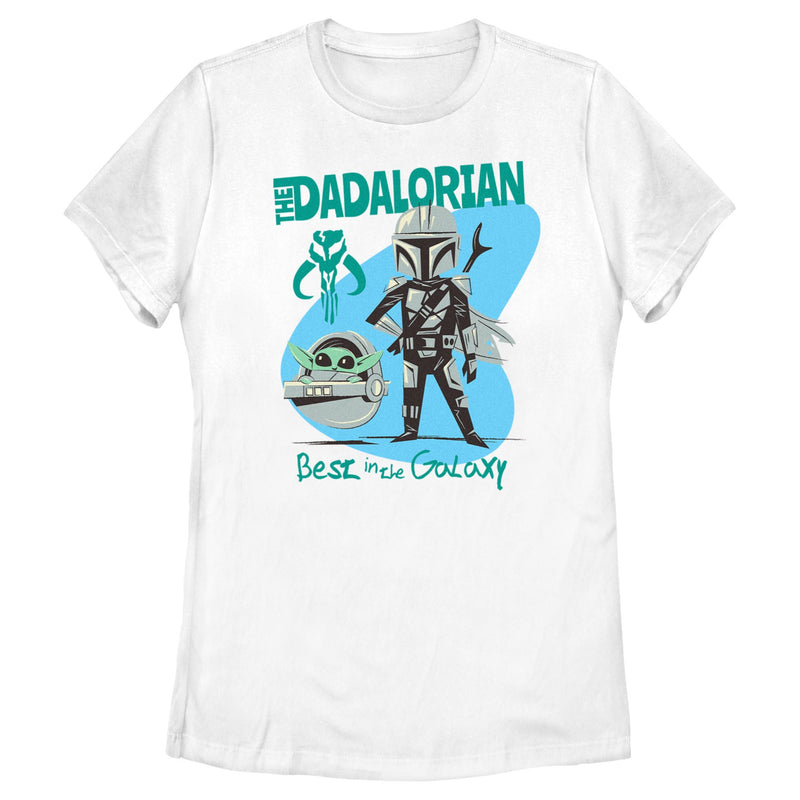 Women's Star Wars: The Mandalorian Best in the Galaxy Dadalorian T-Shirt