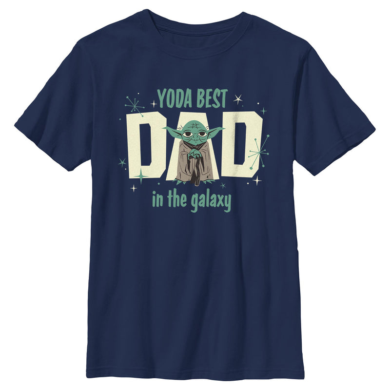 Boy's Star Wars Yoda Best Dad in the Galaxy T-Shirt