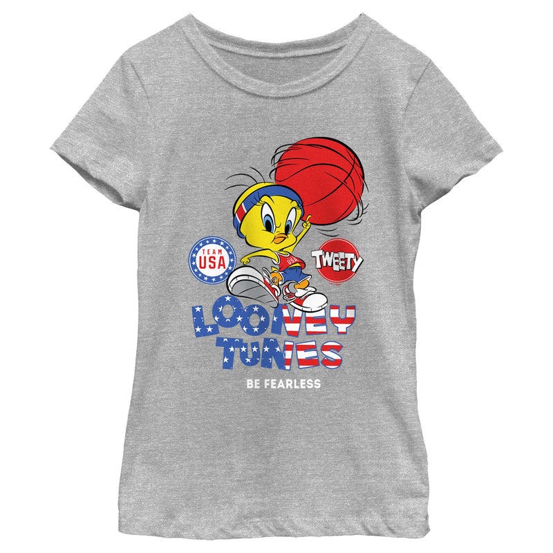 Girl's Looney Tunes Tweety Be Fearless T-Shirt