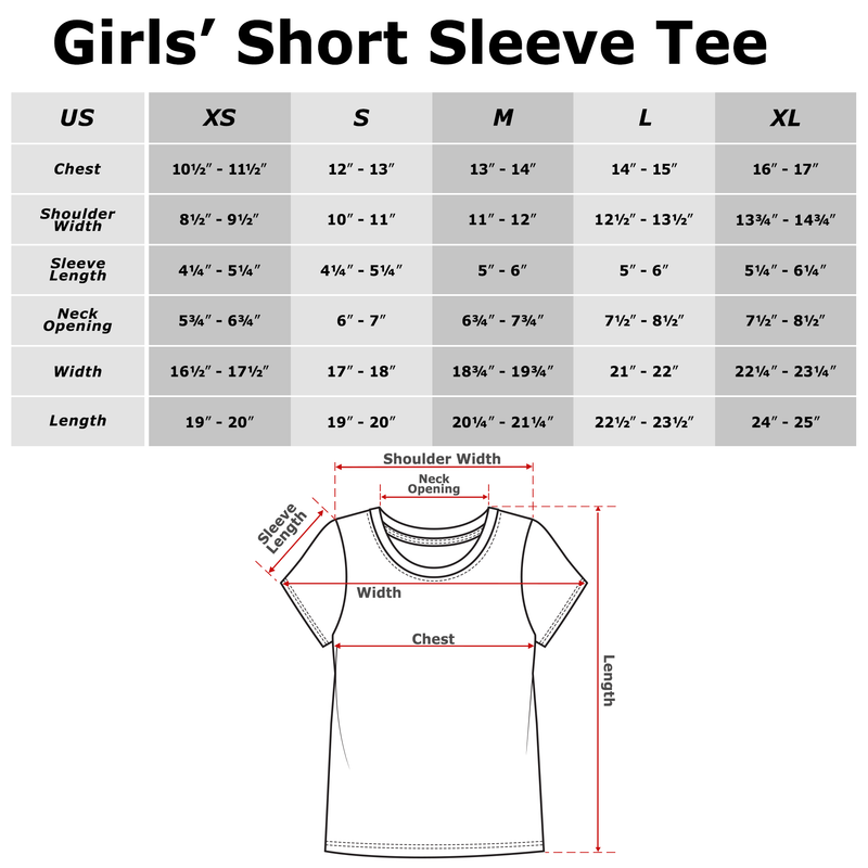 Girl's Minecraft Item Collection T-Shirt