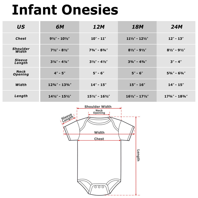 Infant's DC Super Friends Join the League Onesie