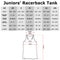 Junior's Fender Guitar Chart Racerback Tank Top