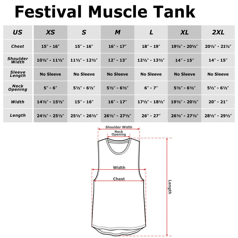 Junior's Turning Red 4*Town Tour Dates Festival Muscle Tee