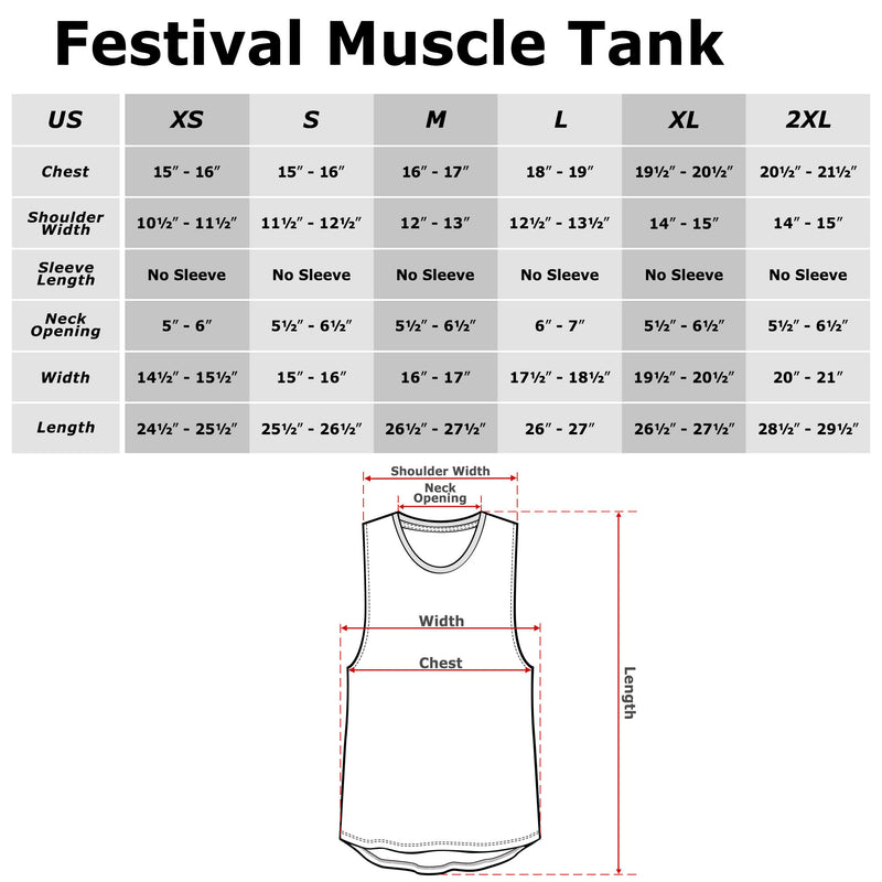 Junior's CHIN UP Mind Over Matter Festival Muscle Tee