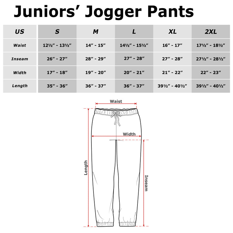 Junior's Mickey & Friends Varsity Wink Face Jogger Pants