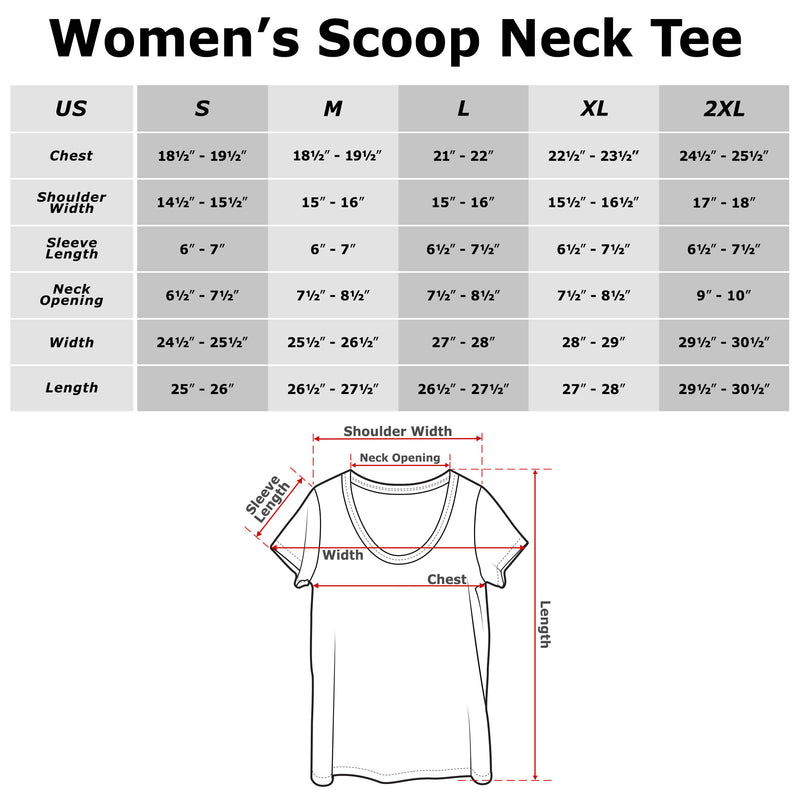 Women's Beauty and the Beast Read Dream Scoop Neck
