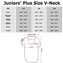 Junior's Lilo & Stitch Tropical American Flag T-Shirt