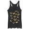 Women's Lost Gods Halloween Jack-o'-Lantern Faces Racerback Tank Top