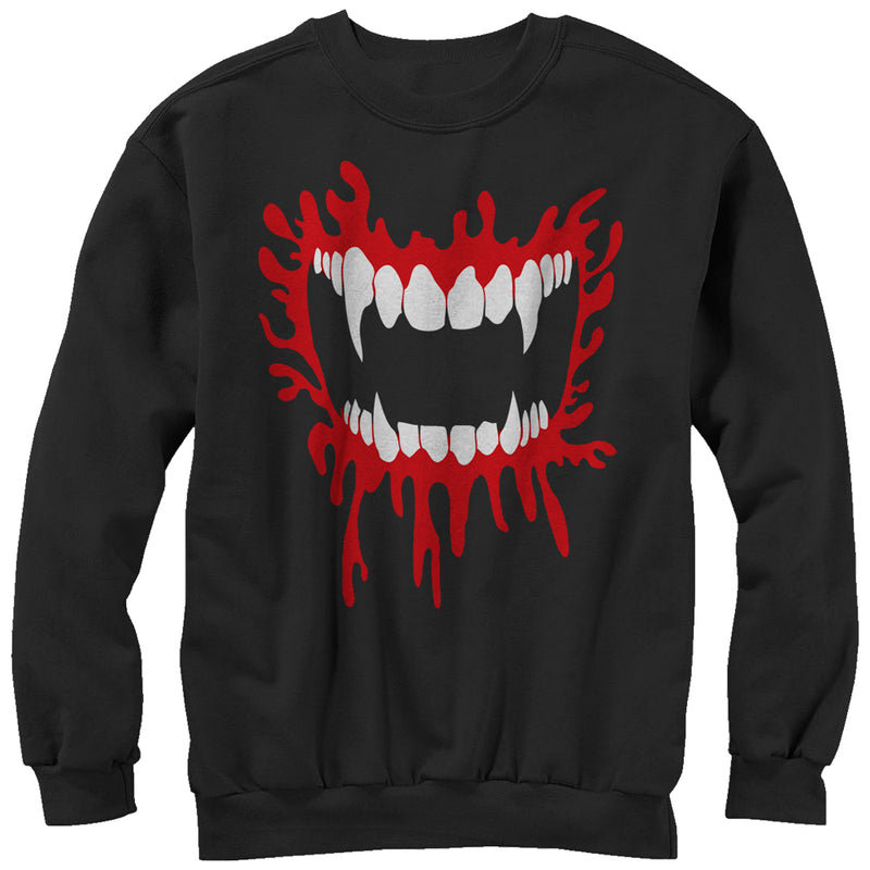 Men's Lost Gods Halloween Vampire Fangs Sweatshirt