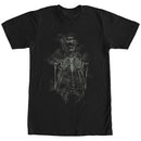 Men's Lost Gods Halloween Skeleton Scream Henna Print T-Shirt