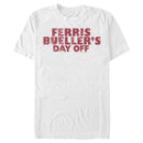 Men's Ferris Bueller's Day Off Distressed Logo Text T-Shirt