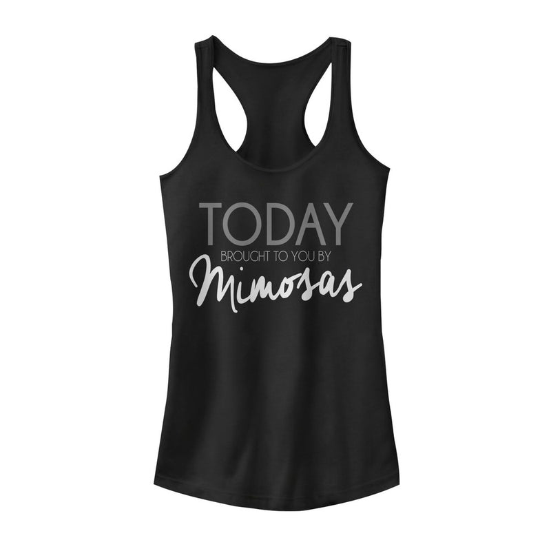 Junior's CHIN UP Brought to You by Mimosas Racerback Tank Top