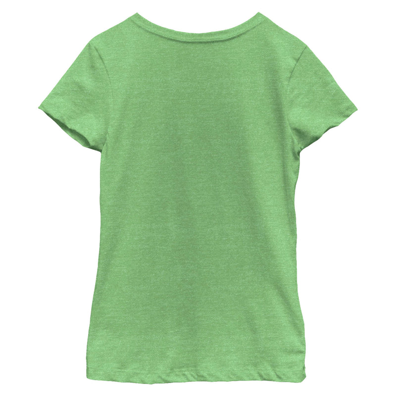 Girl's Peter Pan Tinker Bell Face Squares T-Shirt