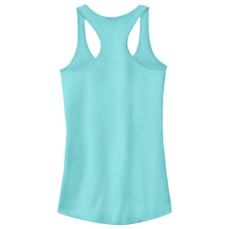 Junior's CHIN UP Turnt Up and Toned Up Racerback Tank Top