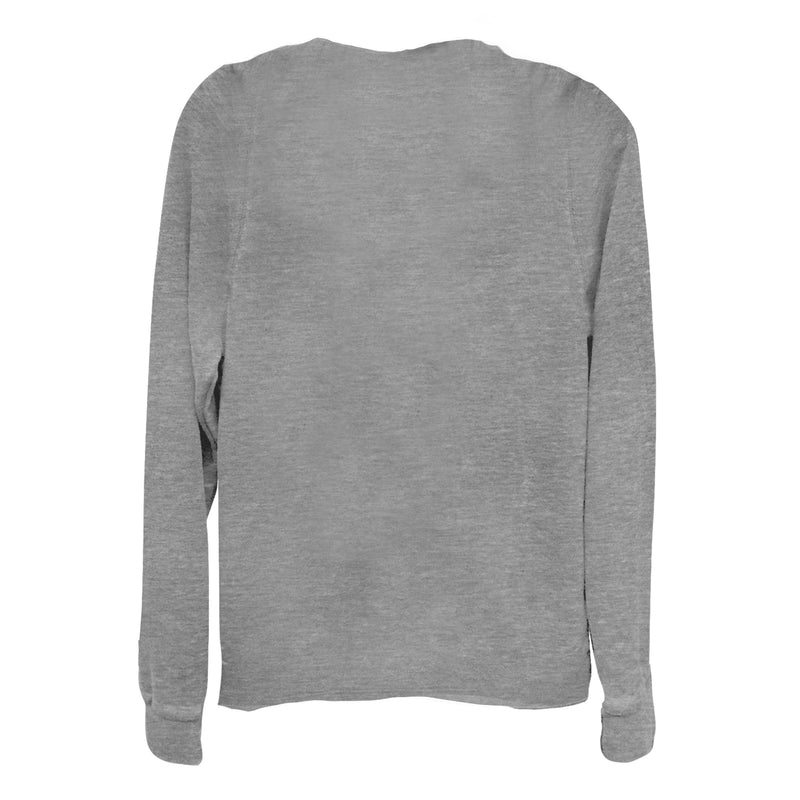 Junior's Lilo & Stitch Black and White Tonal Cowl Neck Sweatshirt