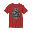 Boy's Star Wars Darth Vader Artistic Helmet T-Shirt