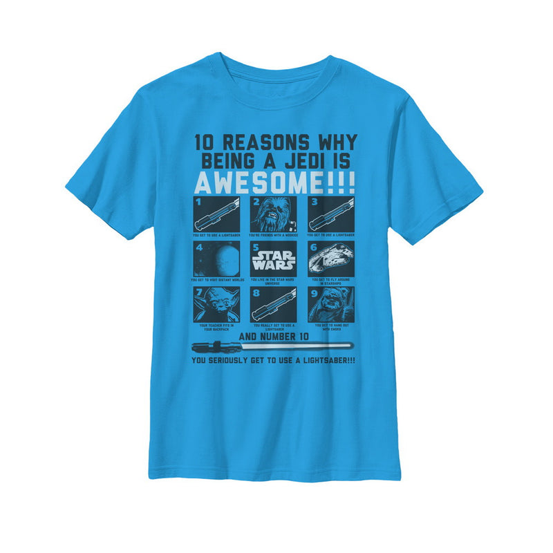 Boy's Star Wars 10 Reasons Being a Jedi T-Shirt