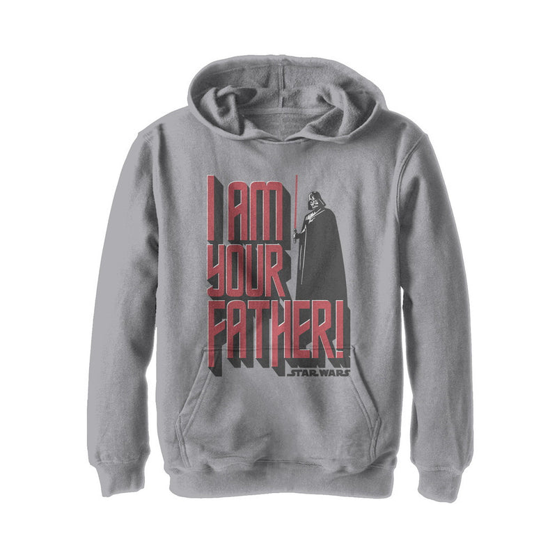 Boy's Star Wars Darth Vader is the Father Pull Over Hoodie