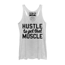 Women's CHIN UP Hustle to Get Muscle Racerback Tank Top