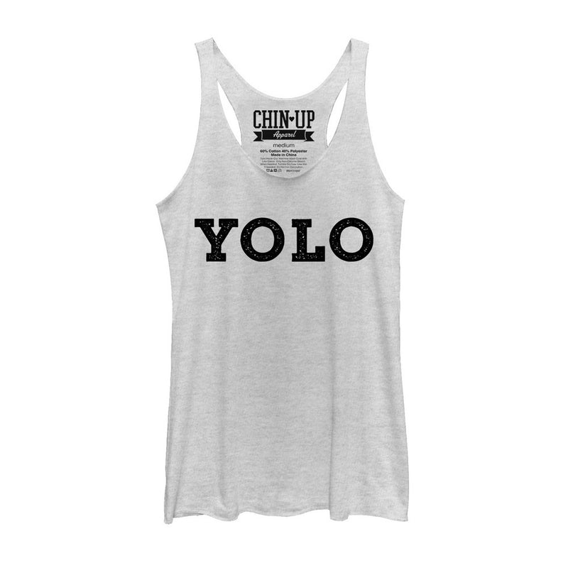 Women's CHIN UP YOLO Racerback Tank Top