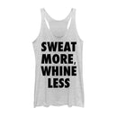 Women's CHIN UP Sweat More Whine Less Racerback Tank Top