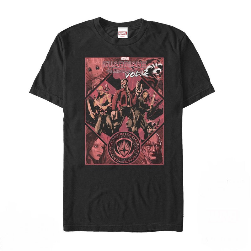 Men's Marvel Guardians of the Galaxy Vol. 2 Poster T-Shirt