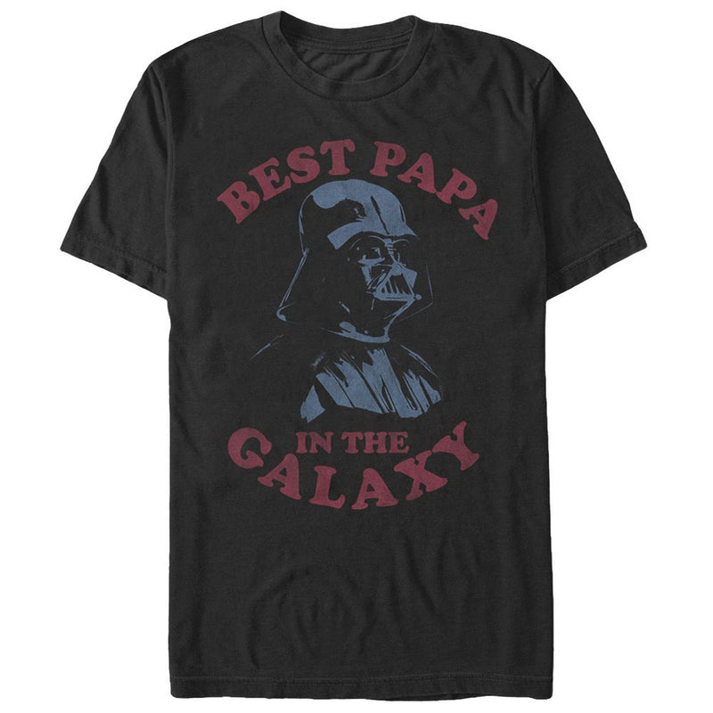 Men's Star Wars Darth Vader Best Papa in the Galaxy T-Shirt