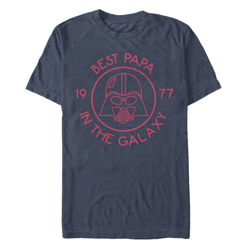 Men's Star Wars Darth Vader Best Papa in the Galaxy 1977 T-Shirt