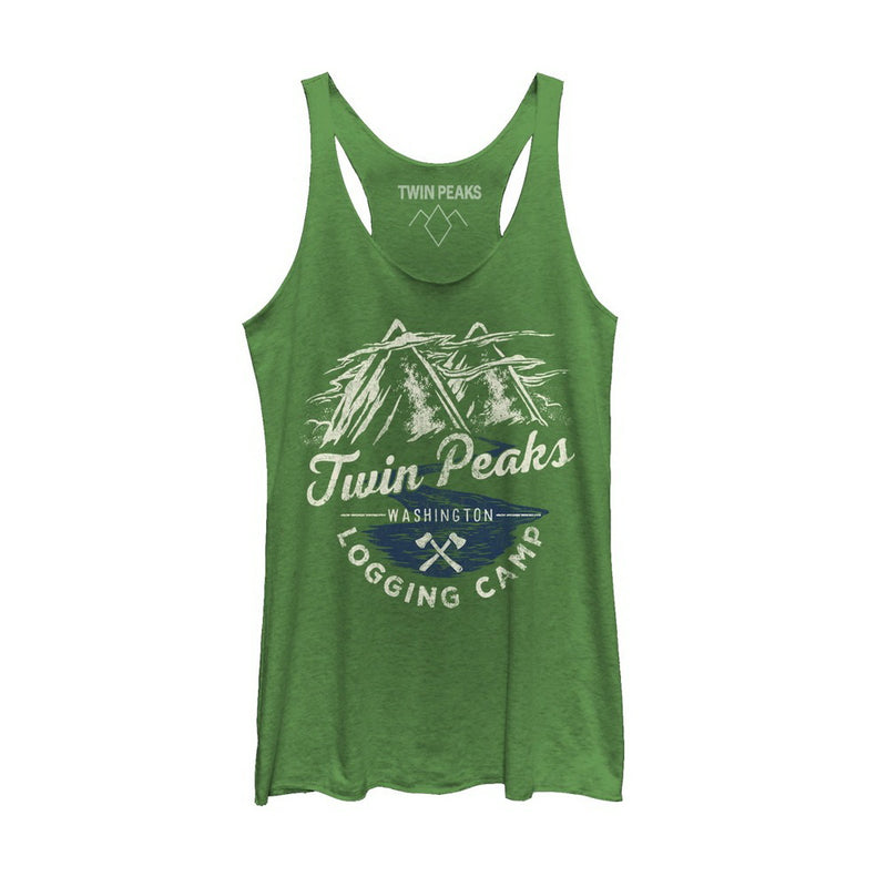 Women's Twin Peaks Logging Camp Racerback Tank Top