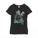 Girl's Marvel Guardians of the Galaxy Vol. 2 Groot Mix Tape T-Shirt