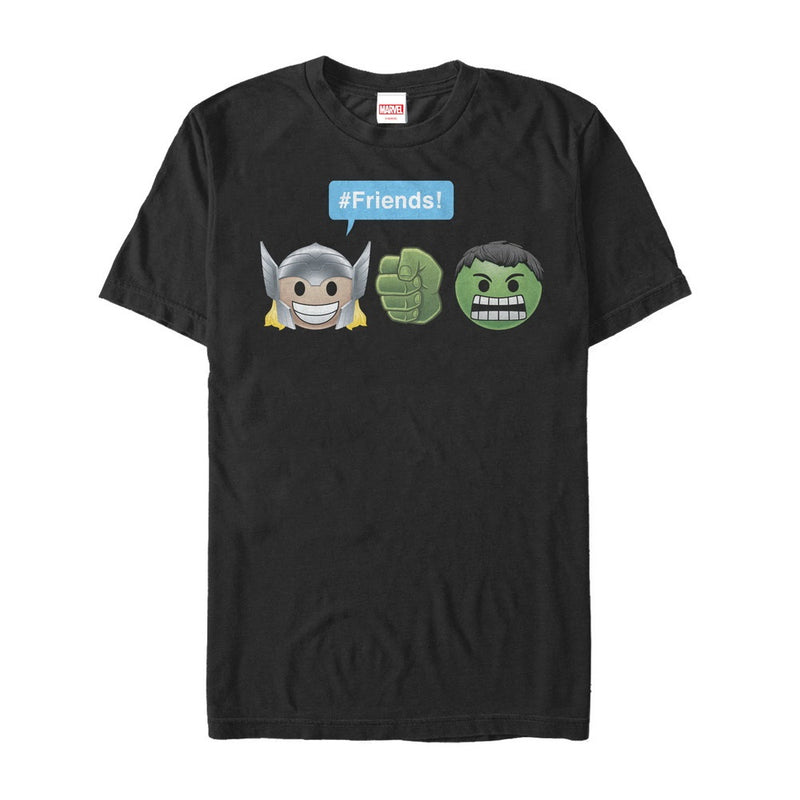 Men's Marvel Thor Hulk Friend Emoji T-Shirt