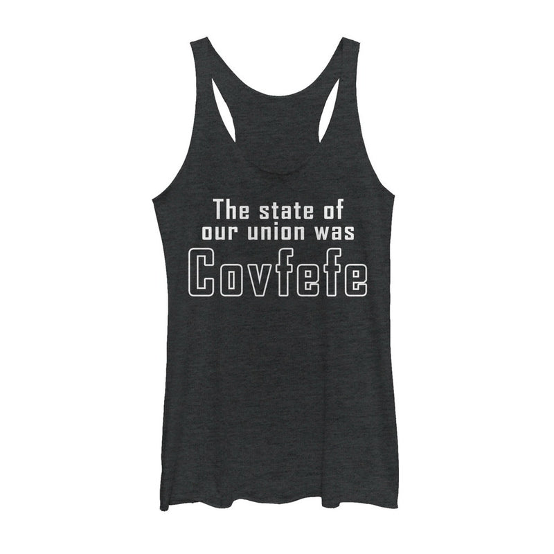 Women's Lost Gods State of Covfefe Racerback Tank Top