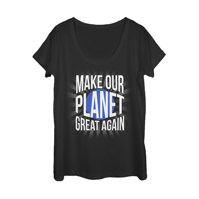 Women's Lost Gods Make Planet Great Again Hope Scoop Neck