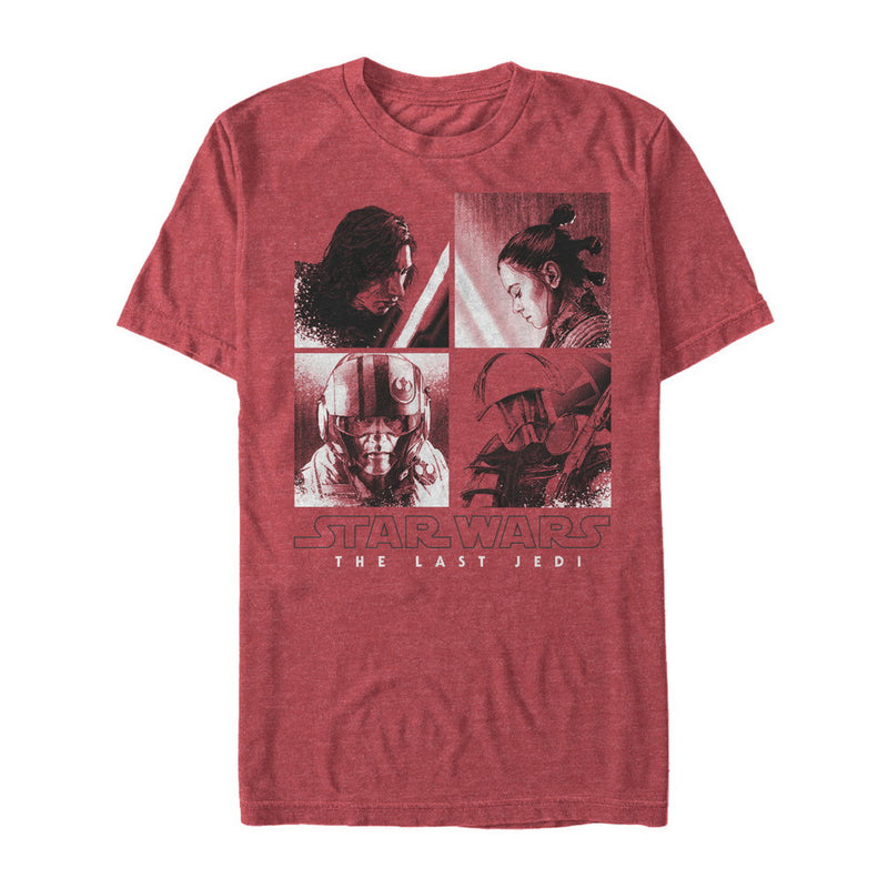 Men's Star Wars The Last Jedi Character Square T-Shirt