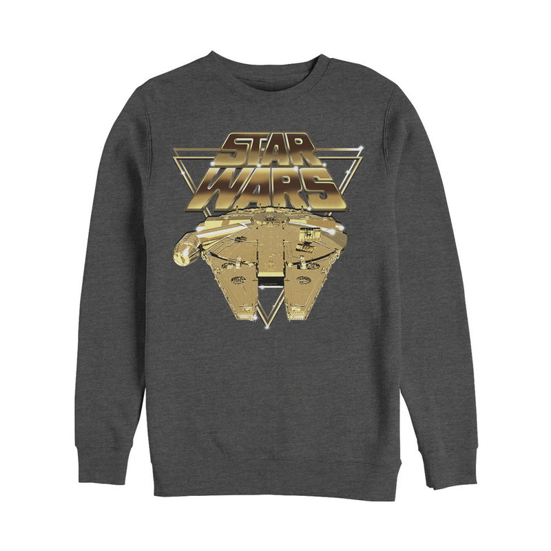 Men's Star Wars The Last Jedi Millennium Falcon Pixel Sweatshirt